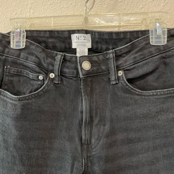 H&M No. 2 Essentials Jeans Black Wash Denim Regular Fit Men’s Size 29/32 - Picture 3 of 13